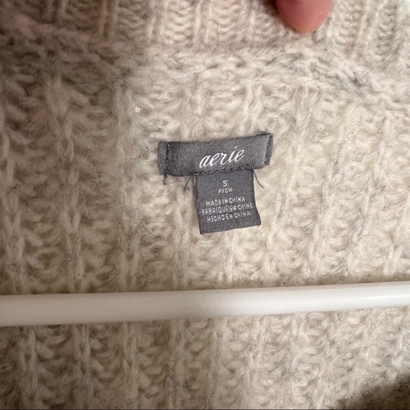 Aerie Oversized Lace-Up Pullover Sweater Tunic - Picture 13 of 13